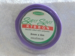 3mm x 6m Double Sided Satin Ribbon Purple